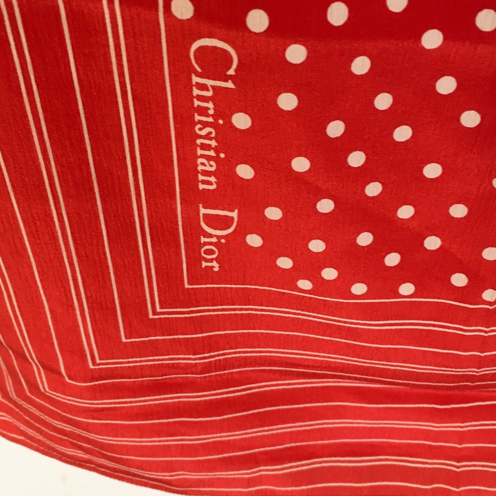 Red Polka Dot & Stripe Maxi Skirt - Picture 3 of 4